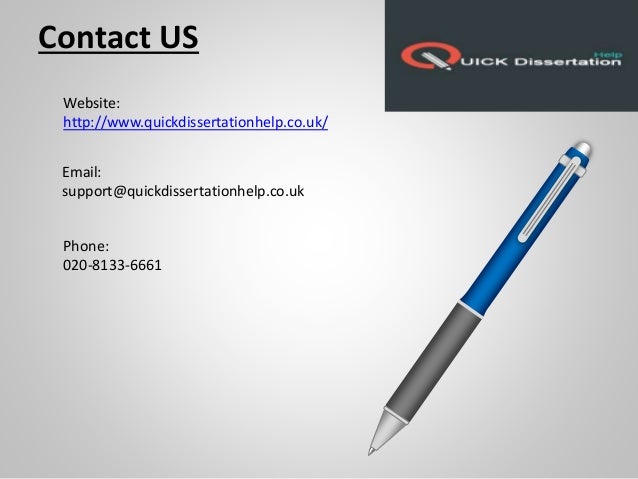 Dissertation writing assistance quickly
