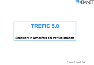 TREFIC 5.0
Emissioni in atmosfera dal traffico stradale
A. Nanni,M. Costa, C. Pozzi
 