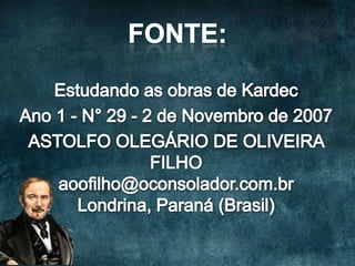 Estudando: livro o que é o espiritismo n.7