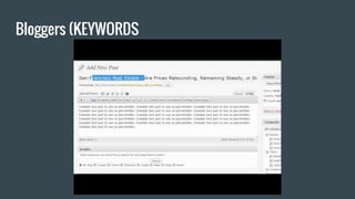 Bloggers (KEYWORDS
 