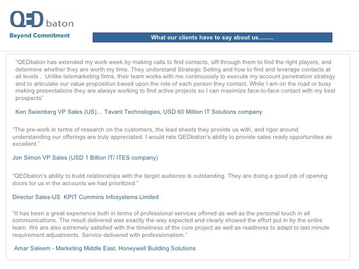 qedbaton integrated demand generation services sales lead sheets
