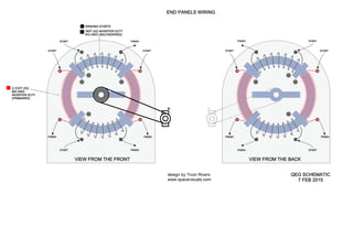 3,1OOT (X2)
#20 AWG
INVERTER DUTY
(PRIMARIES)
350T (X2) INVERTER DUTY
#12 AWG (SECONDARIES)
WINDING STARTS
START START
FINISH
FINISHSTART
FINISH
FINISHSTART
END PANELS WIRING
QEG SCHEMATIC
7 FEB 2015
VIEW FROM THE FRONT
START START
FINISH
FINISH START
FINISH
VIEW FROM THE BACK
FINISH START
design by Tivon Rivers
www.spacevisuals.com
 