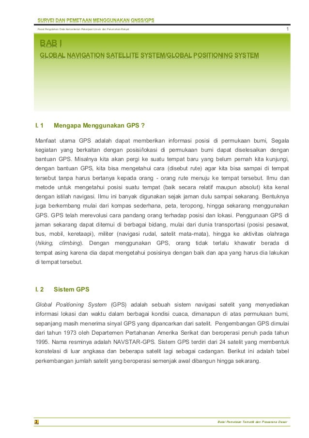 Survei Dan Pemetaan Menggunakan Gps