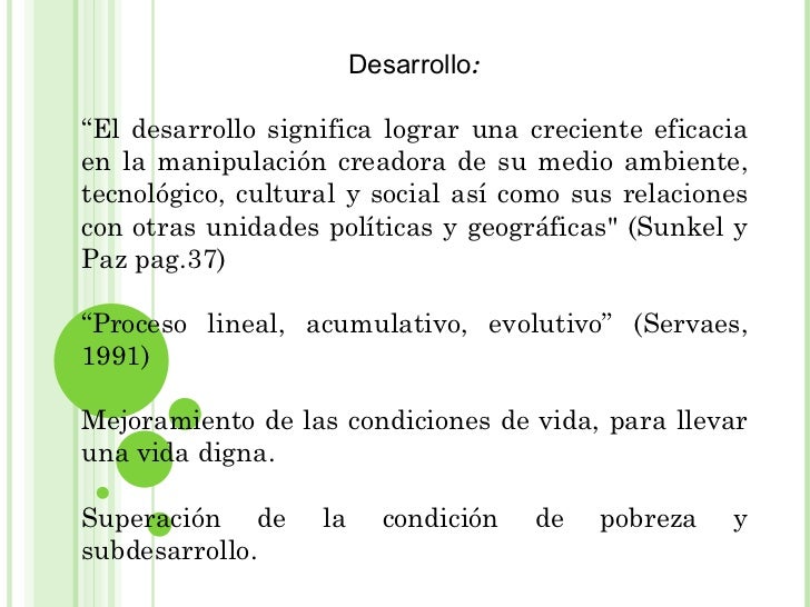 Q es desarrollo