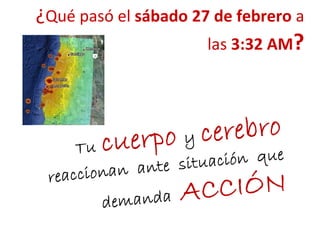 ¿Qué pasó el sábado 27 de febrero a
las 3:32 AM?
 