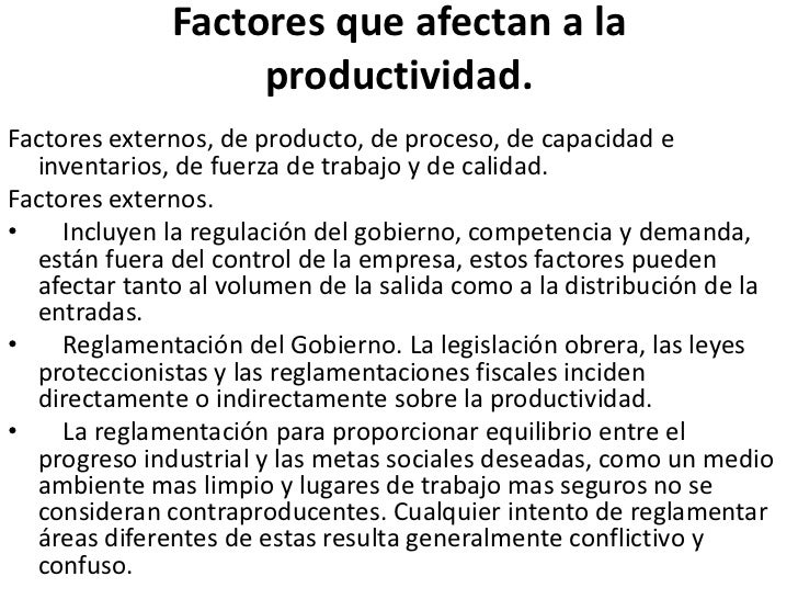 Que es productividad