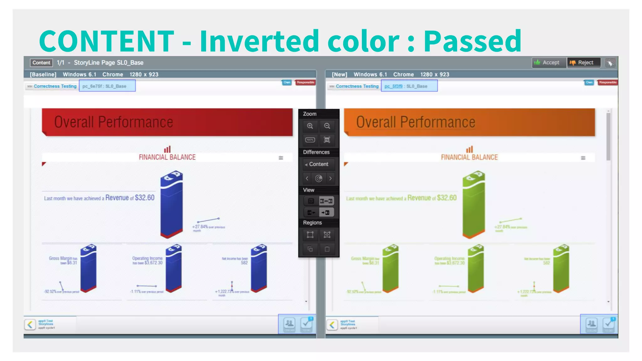 CONTENT - Inverted color : Passed
 