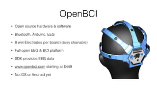 Brain Computer Interface (BCI)
Headset Options
 