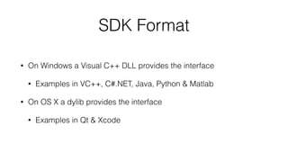 Command Strings
• Connect via WiFi access point to 192.168.1.1 UDP port 5556
• Command string format: AT*[cmd]=[seq],[arg array]
• Sequence number must not repeat
• Argument array is comma separated typically
• Floating point numbers must be encoded as decimals (more later)
• Send command every 30 ms (>2 seconds = session dropped)
 