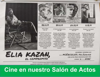 Cine en nuestro Salón de Actos
 
