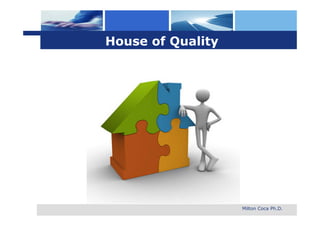 House of Quality




                   Milton Coca Ph.D.
 