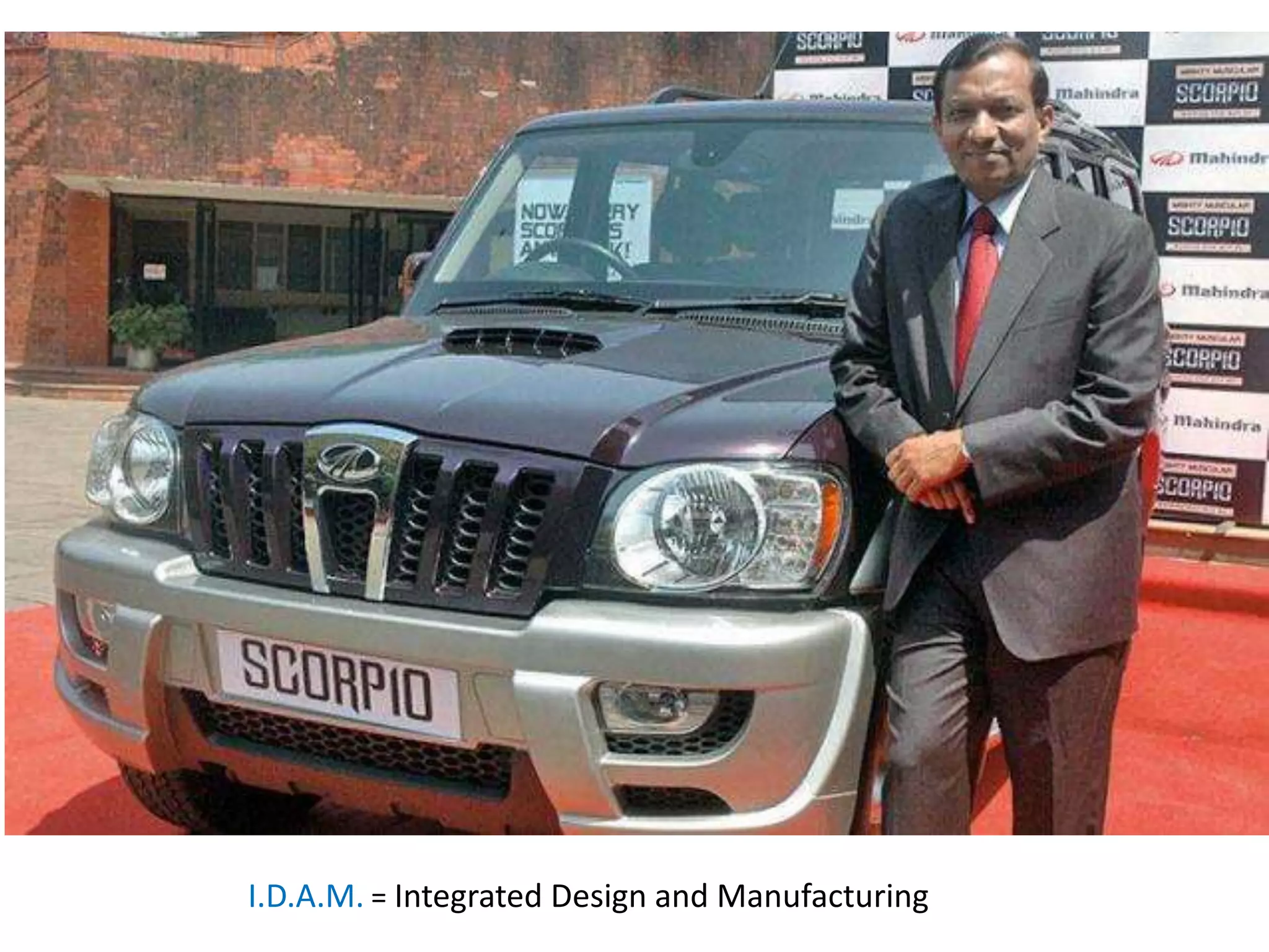 I.D.A.M. = Integrated Design and Manufacturing
 