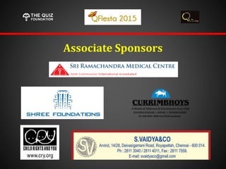 Associate Sponsors
 