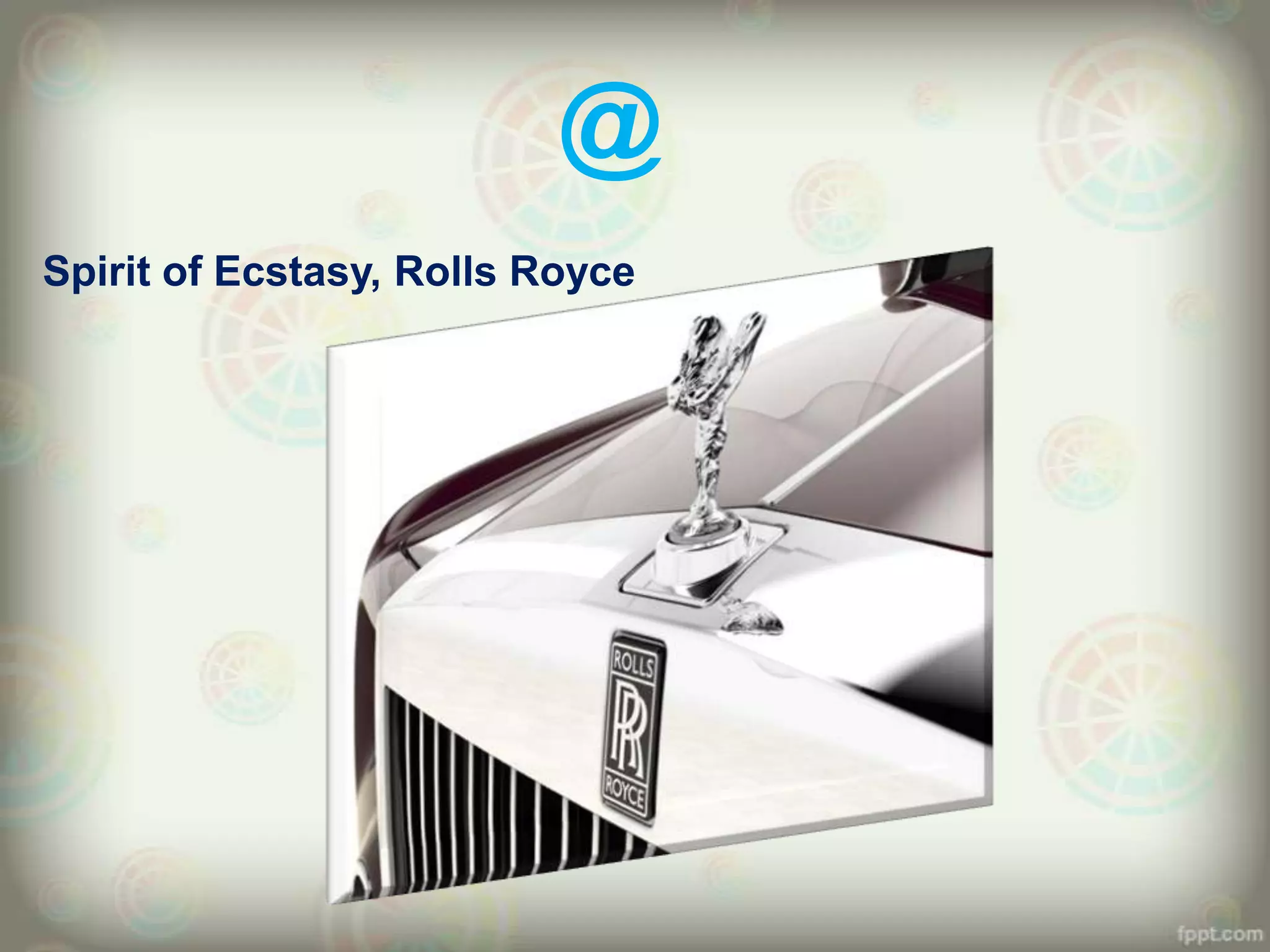 @
Spirit of Ecstasy, Rolls Royce
 