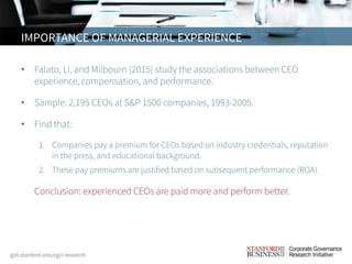 CEO Attributes and Firm Performance