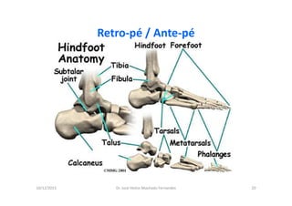 10/12/2015 Dr. José Heitor Machado Fernandes 20
Retro-pé / Ante-pé
 