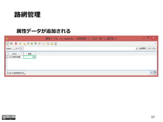 57
属性データが追加される
路網管理
 