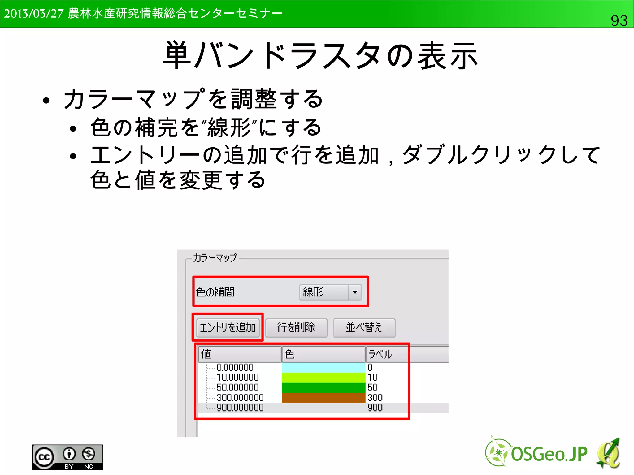 2014/09/02 農林水産研究情報総合センター QGIS中級93 
 
