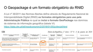 1º QGIS Talks, grupo Utilizadores QGIS Portugal - 16.Novembro.2019 - Coimbra - Ricardo Pinho
O Geopackage é um formato obr...