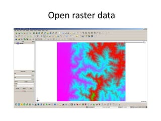 Open raster data
 