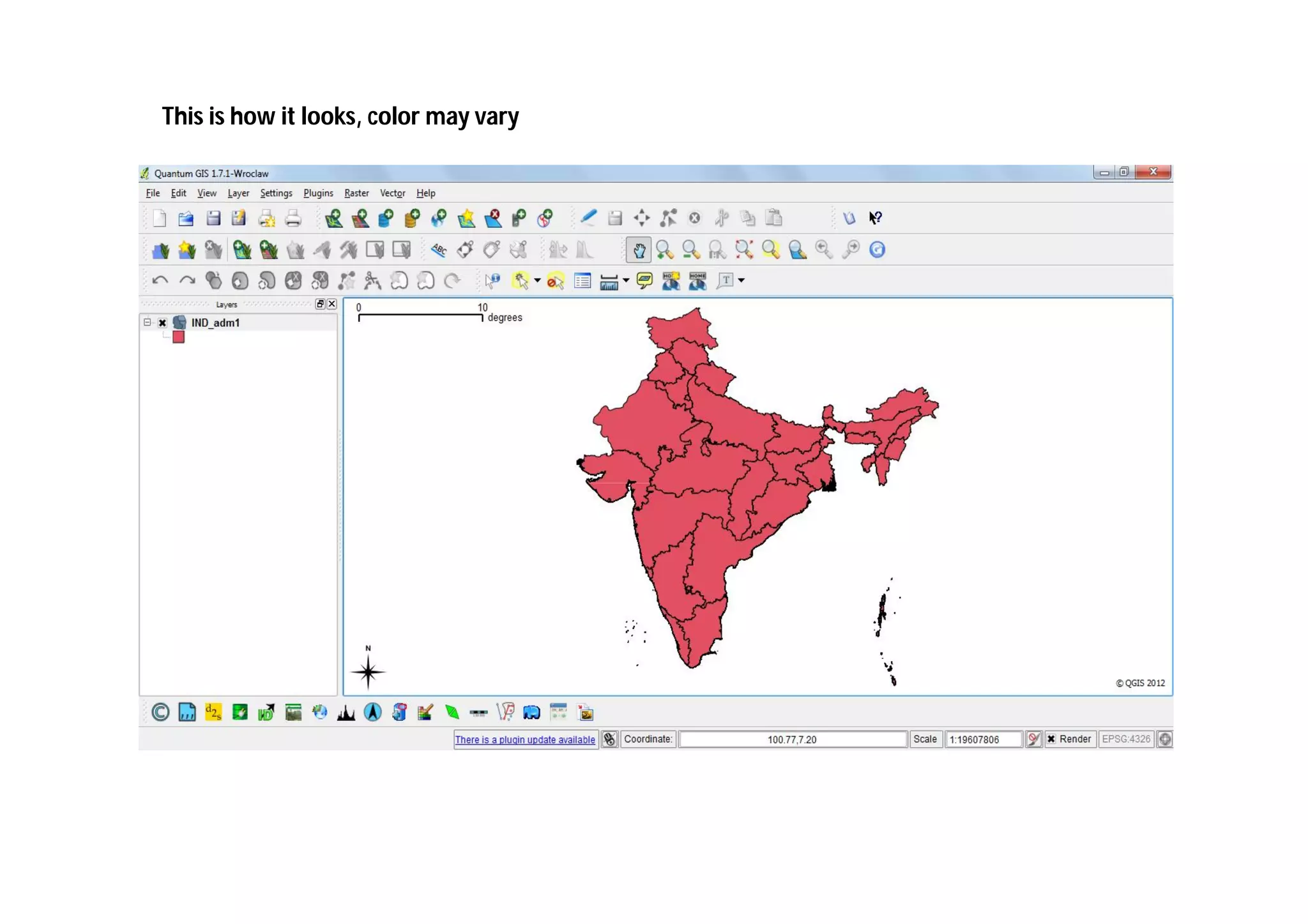 This is how it looks, color may vary
 