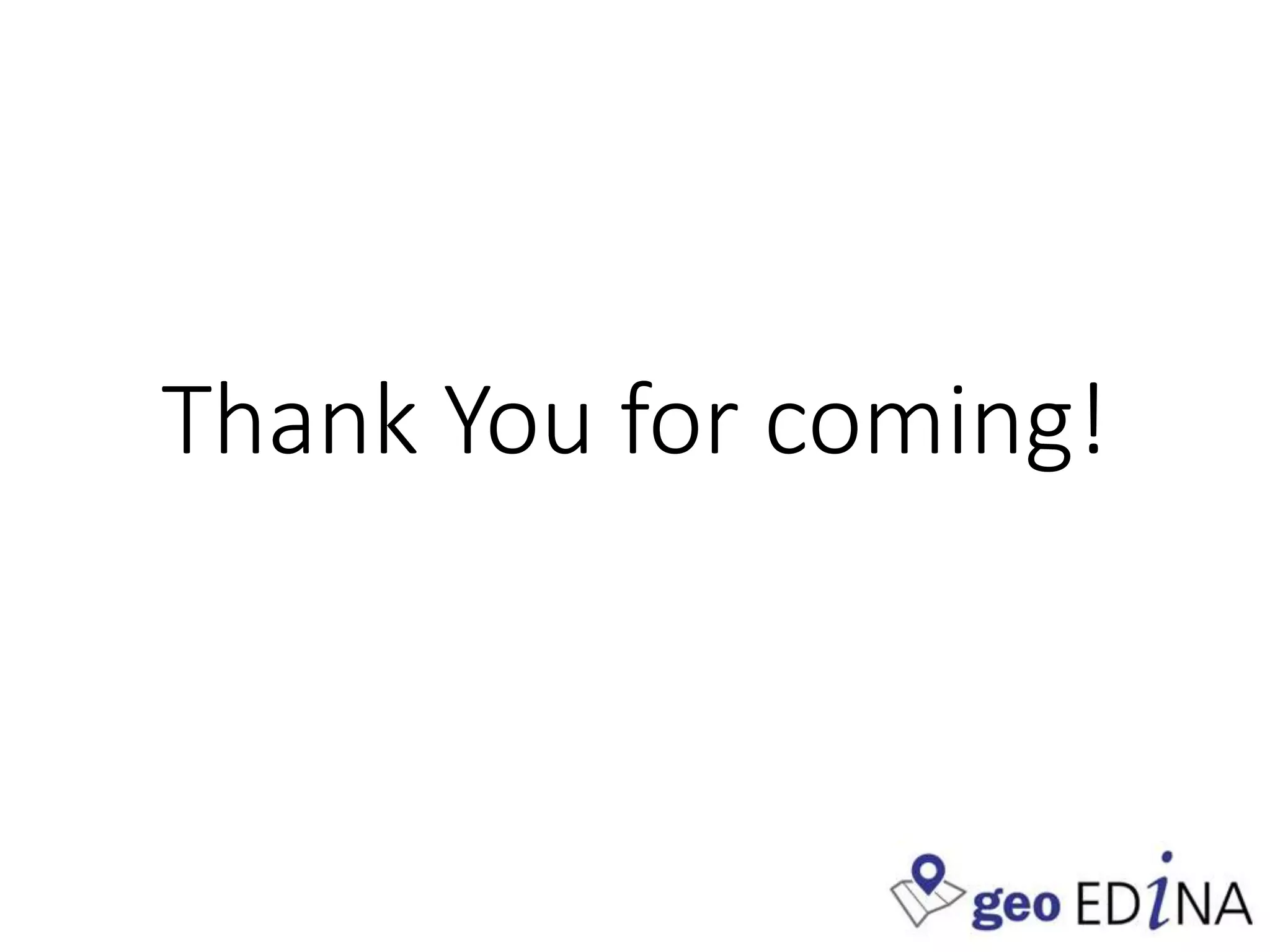 Thank You for coming!