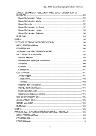 Qgj3033. modul sukan sepanjang hayat u0026 rekreasi 18.2