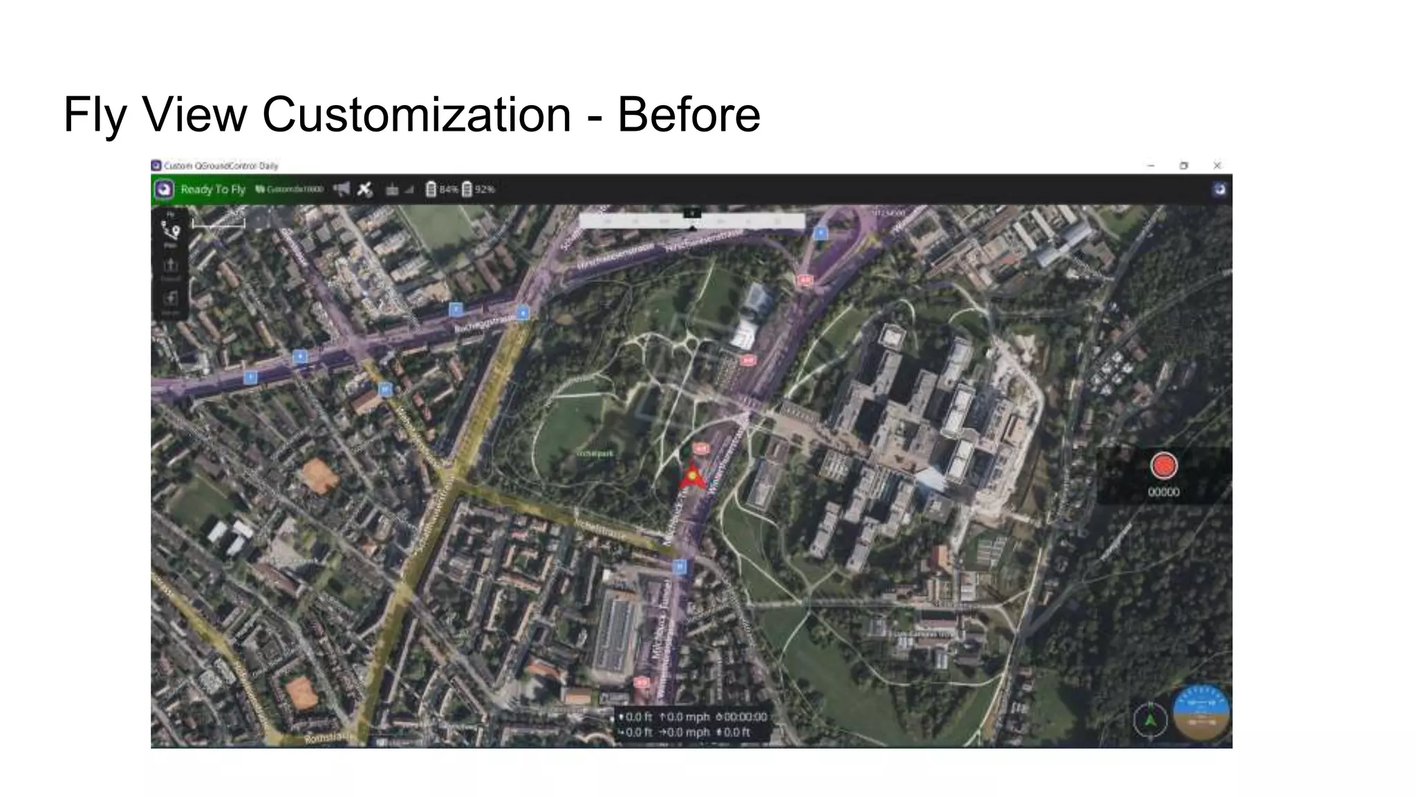 Fly View Customization - Before
 