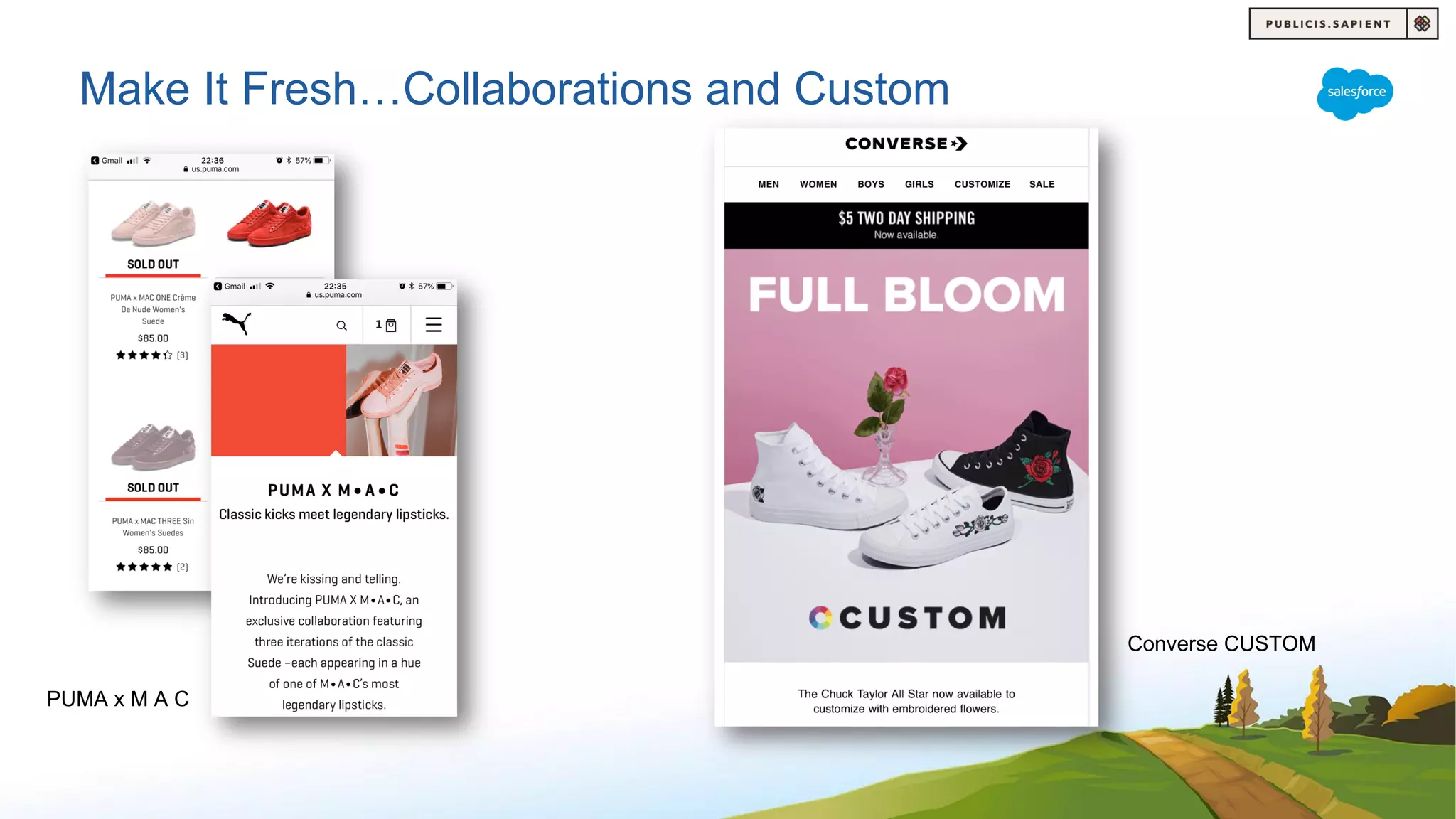 Make It Fresh…Collaborations and Custom
PUMA x M A C
Converse CUSTOM
 