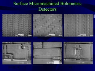10/02/16 42
Surface Micromachined Bolometric
Detectors
 
