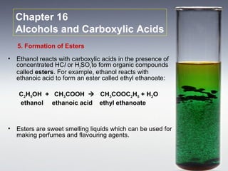 C16 alcohols and carboxylic acids | PPT