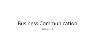 Business Communication Unit 1 Pptx Business Communication Unit 1 Pptx