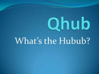 What’s the Hubub?
 