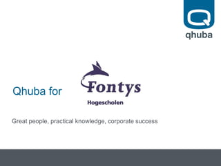 Qhuba for
Great people, practical knowledge, corporate success
 