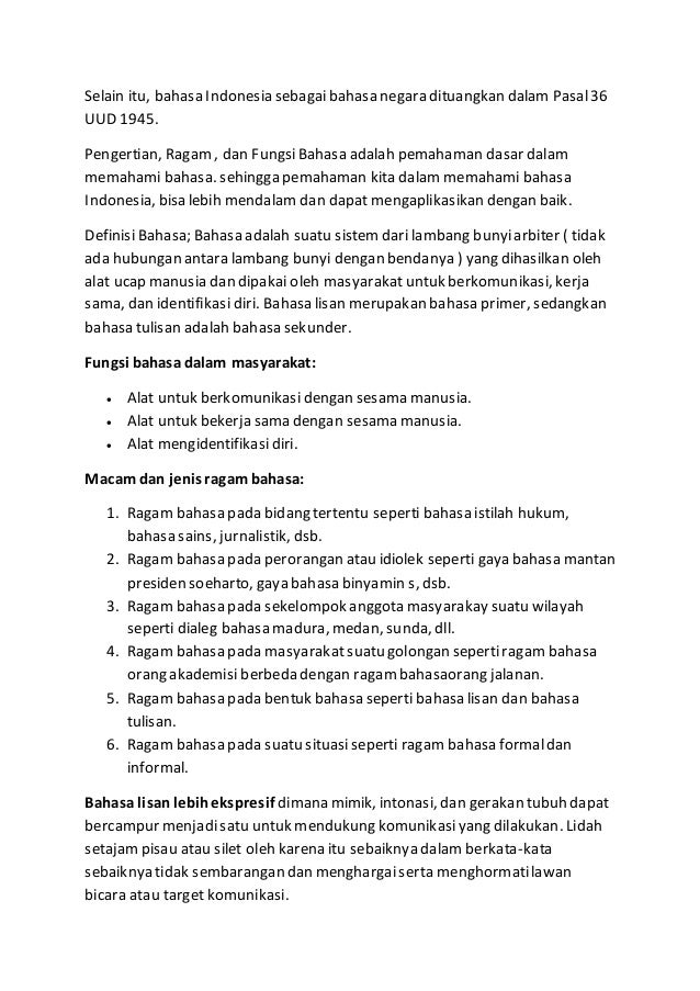 pengertian bahasa indonesia