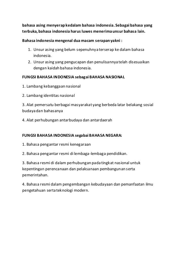  Pengertian bahasa indonesia 