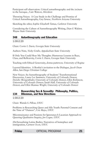 Participant self observation. Critical autoethnography and the (re)turn
to the baroque., Cate Watson, Aberdeen

Throwing V...
