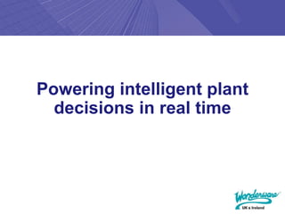 Powering intelligent plant
  decisions in real time
 