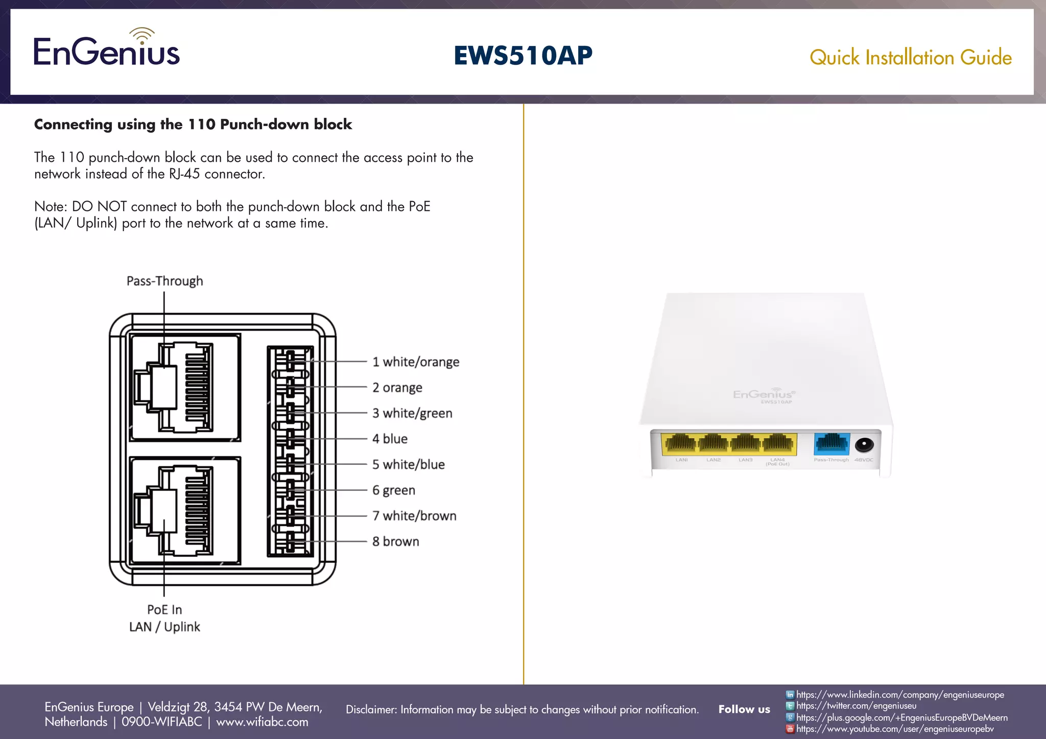 Quick Installation Guide EWS510AP English | PDF