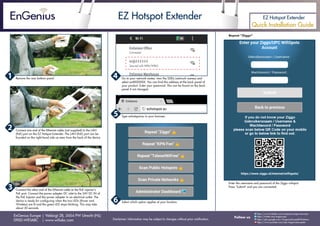 Quick Installation Guide Ez Hotspot Extender Extended English Quick Installation Guide Ez Hotspot Extender Extended English