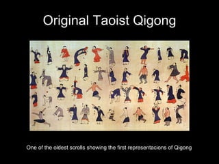 Original Taoist Qigong One of the oldest scrolls showing the first representacions of Qigong 