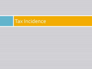 Tax Incidence