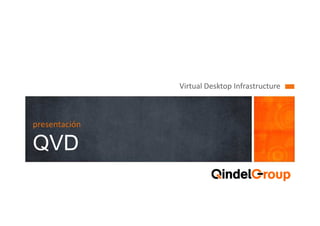 Virtual Desktop Infrastructure
presentación
QVD
11
 