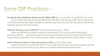 Qip Process Qualified Institutional Placement capital raising tool | PPTX