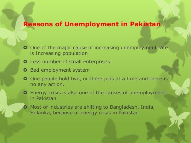 Pakistan: GDP and Unemployment - Words | Critical Writing Example unemployment in pakistan essay