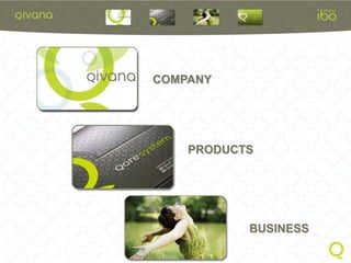 COMPANY




    PRODUCTS




           BUSINESS
 