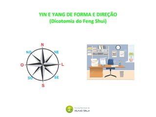 YIN E YANG DE FORMA E DIREÇÃO
(Dicotomia do Feng Shui)
 