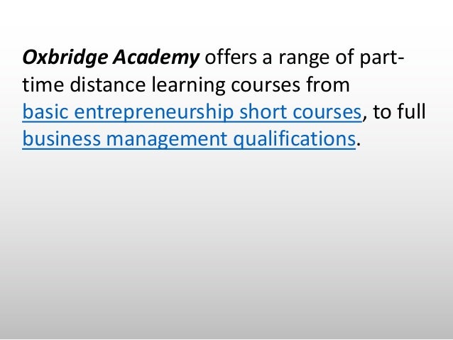 Distance education business plan