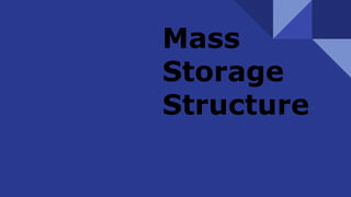 Mass
Storage
Structure
 