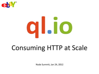Consuming HTTP at Scale

       Node Summit, Jan 24, 2012
 